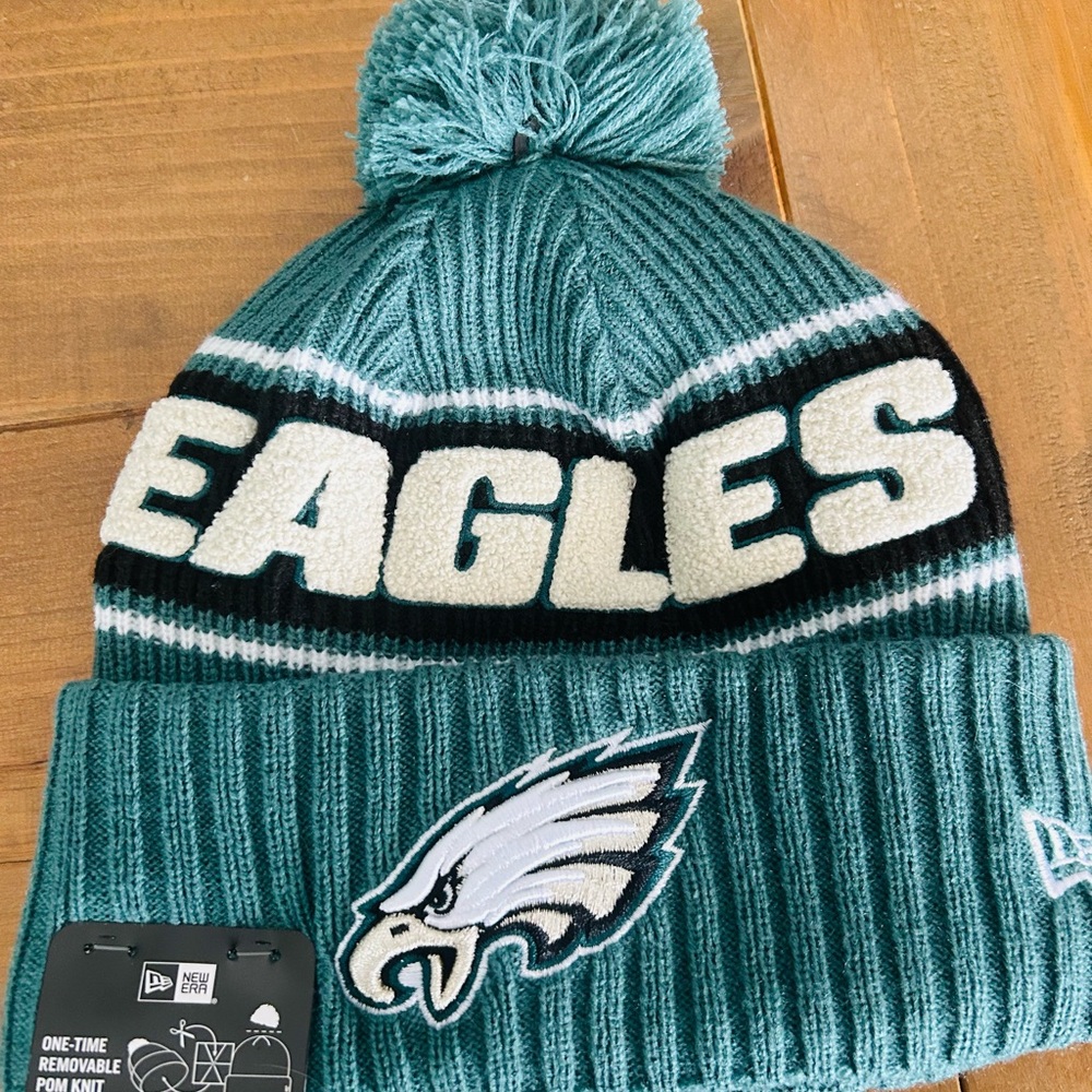 New Era Philadelphia Eagles Knit Beanie with Pom